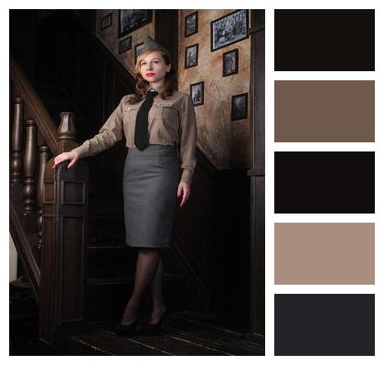 Cabinet Military Uniform Props Reconstruction Image
