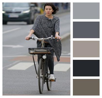 Bicycling Bike Woman Image