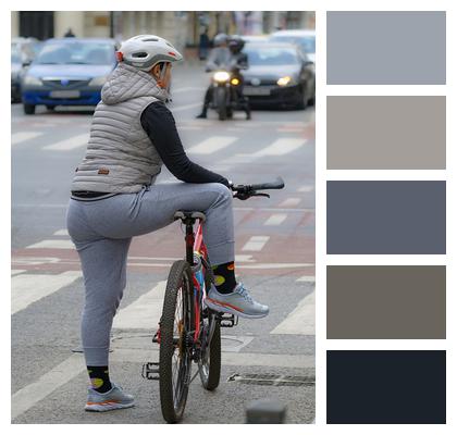 Bike Woman Bicycle Image