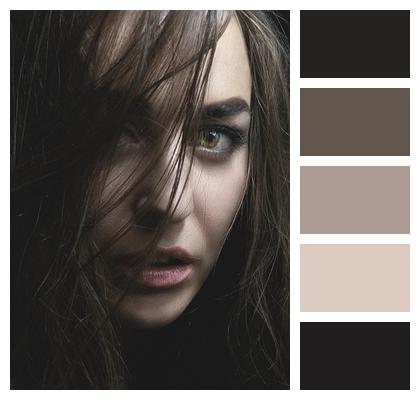 Monochrome Woman Portrait Look Image
