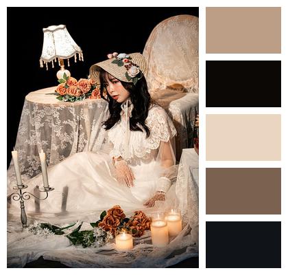Vietnam Bride Model Candles Image
