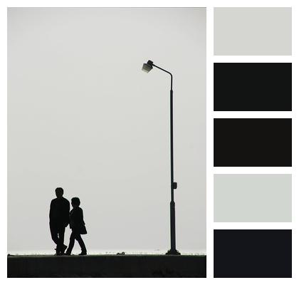 Fog Couple Nature Romantic Image