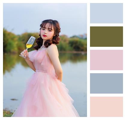 Pretty Model Gown Beautiful Image