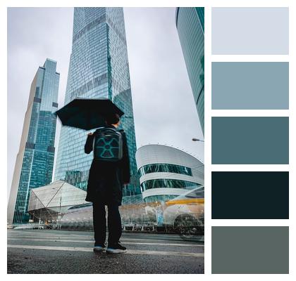 Guy With An Umbrella Nature Moscow Umbrella Image