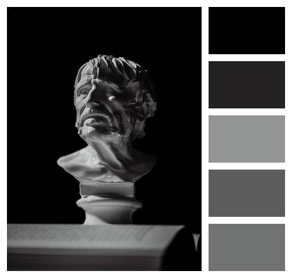 Seneca Sculpture Seneca Black And White Image