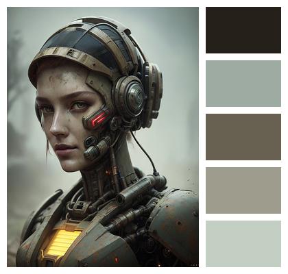 Urban Soldier Future Character Portrait Image