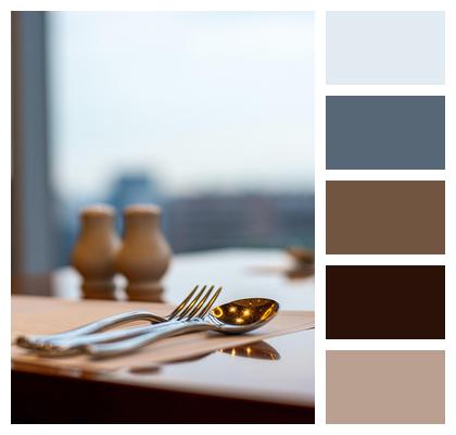 Dining Tableware Restaurant Dining Table Image