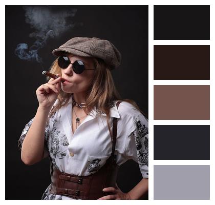 Tobacco Smoke Cigar Model Cap Image