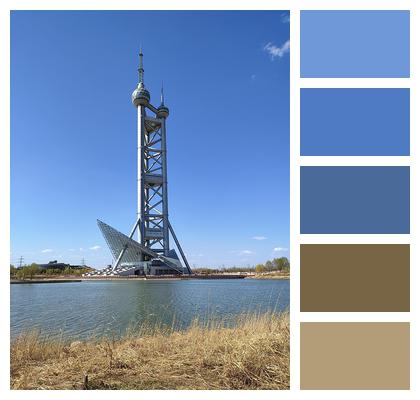Water Surface Spring Tower Steel Frame Image