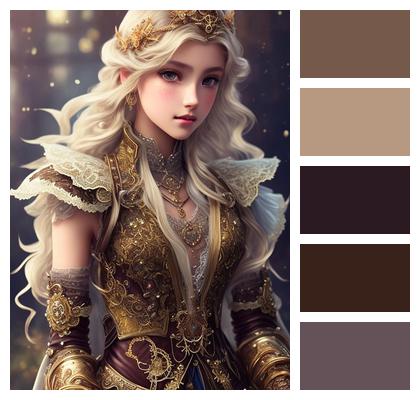 Caucasian Anime Illustration Beauty Illustration Beautiful Image