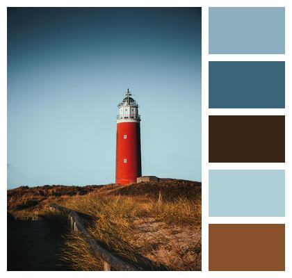 Ocean Light Lighthouse Beach Image