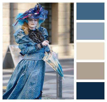 Vintage Costume Outdoors Public Place Image