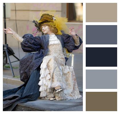 Posing Street Actress Physiognomy Image