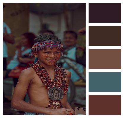 Native Boy Child Ecuador Image