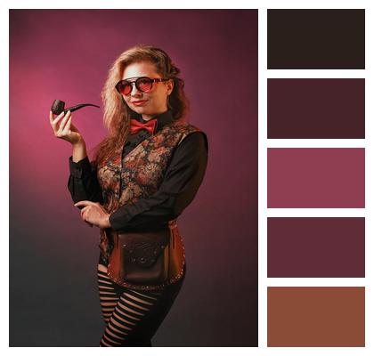 Fantasy Steampunk Retro Glasses Image