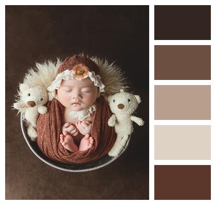 Child Portrait Baby Teddy Bear Image