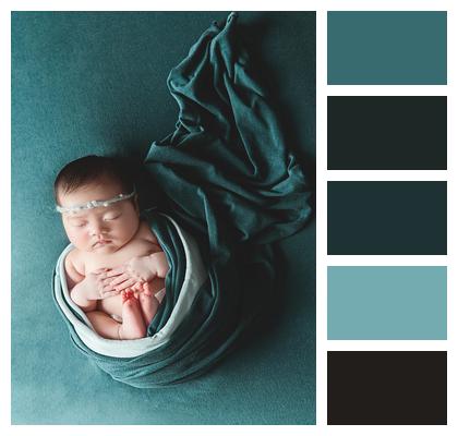 Newborn Soft Fabric Child Portrait Image