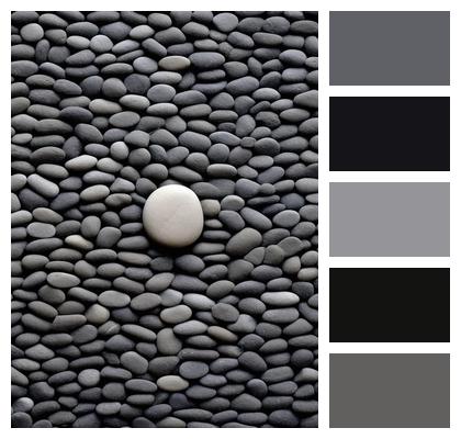 Black Rocks Subtle Simplicity Contrast Image