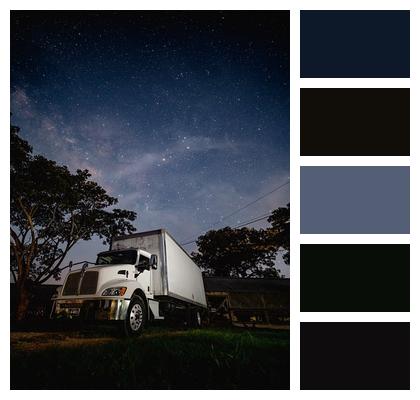 Sky Night Truck Image