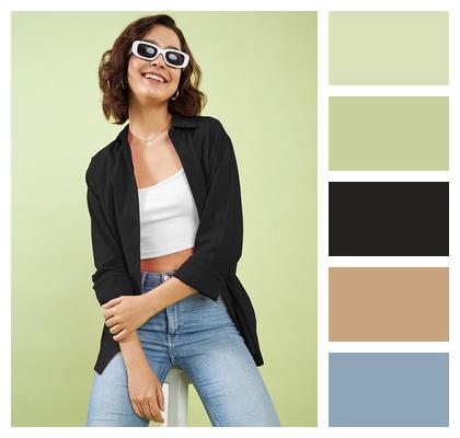 Pose Fashion Clothing Casual Image