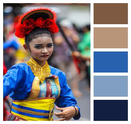 Indonesia Carnival Dancer Minahasa Image