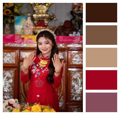 Girl Beauty Traditional Costume Model Image
