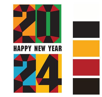 2024 Poster New Year Happy New Year 2024 Image