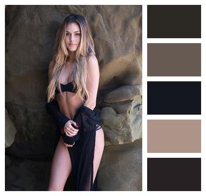 Stylish Bikini Swim Suit Face Image