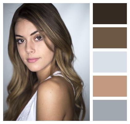 Portrait Stylish Girl Makeup Image