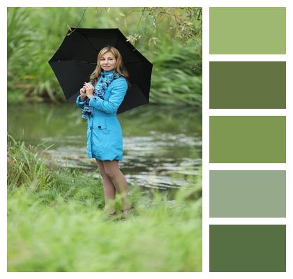 Woman Forest Hogweed Image