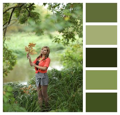 Portrait Forest Woman Image