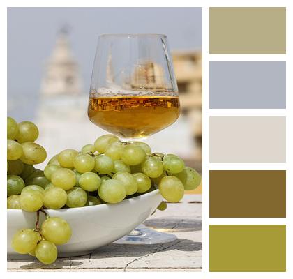 Grapes Glass Chalice Wine Image