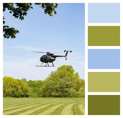 Helicopter Aviation Nature Image
