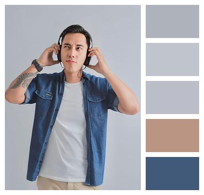 Posing Young Face Music Image