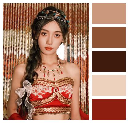 Model Traditional Beautiful Hanfu Image