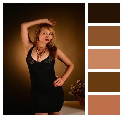 Feminine Dress Little Black Dress Neckline Image