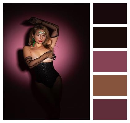 Cabaret Model Burlesque Fashion Image