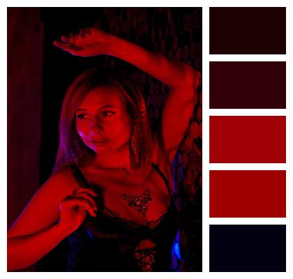 Club Style Dark Portrait Caucasian Image