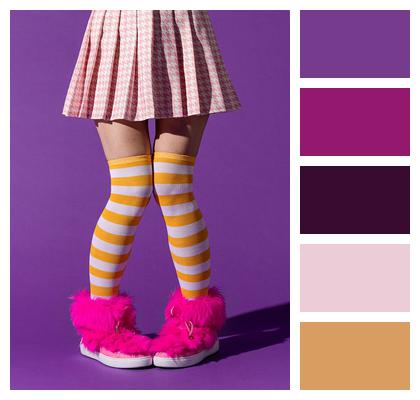 Woman Bright Footwear Fashion Image