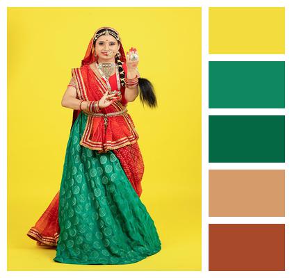 Beautiful Traditional Studio Fashion Image