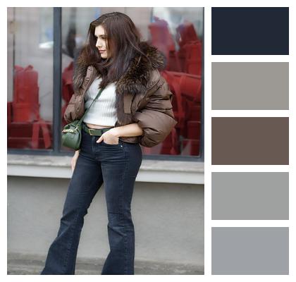 Pretty Fashion Street Woman Image