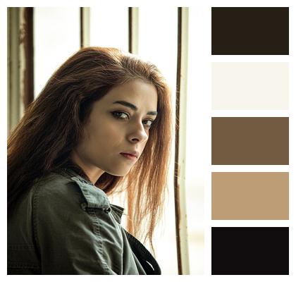 Girl Alone Woman Eye Image