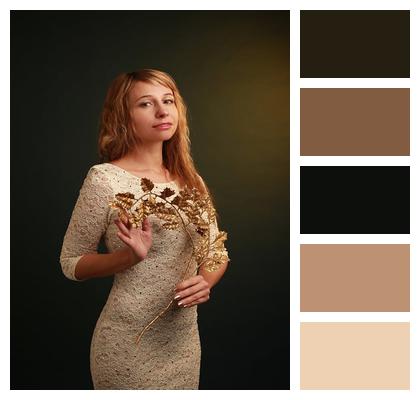 Style Photo Studio Fashion Golden Image
