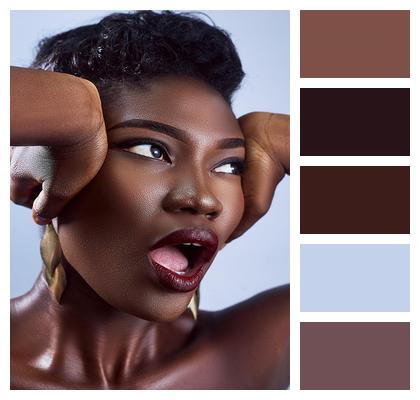 Beauty Colorful Attractive Girl Image