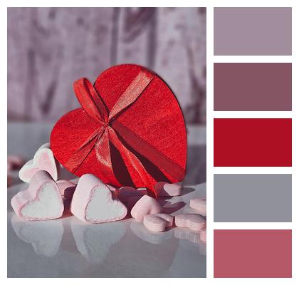 Heart Shaped Box Love Candy Valentine Present Heart Box Image