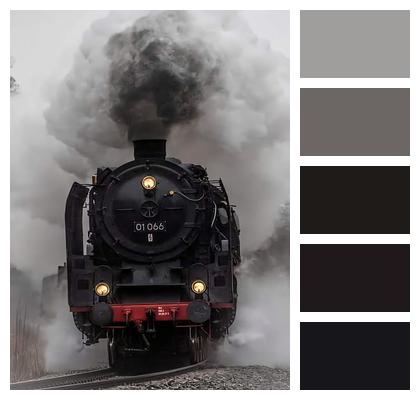 Track Bed Steam Locomotive Smoke Track System Image