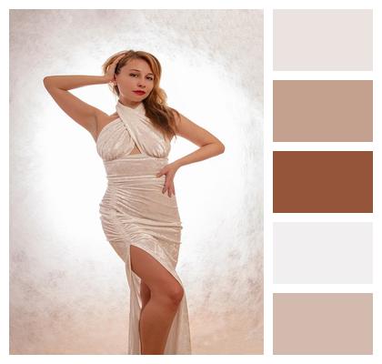 Style White Dress Dress Evening Dress Image