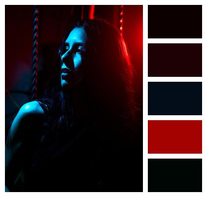 High Contrast Light Pose Artistic Image
