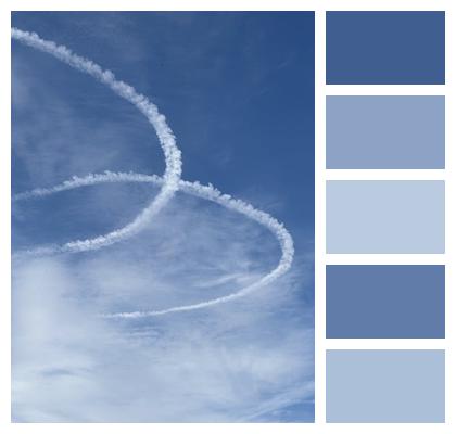 Nature Sky Contrails Image