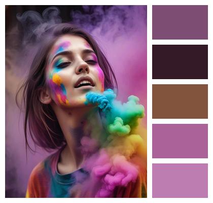 Girl Hindu Colorful Cute Image